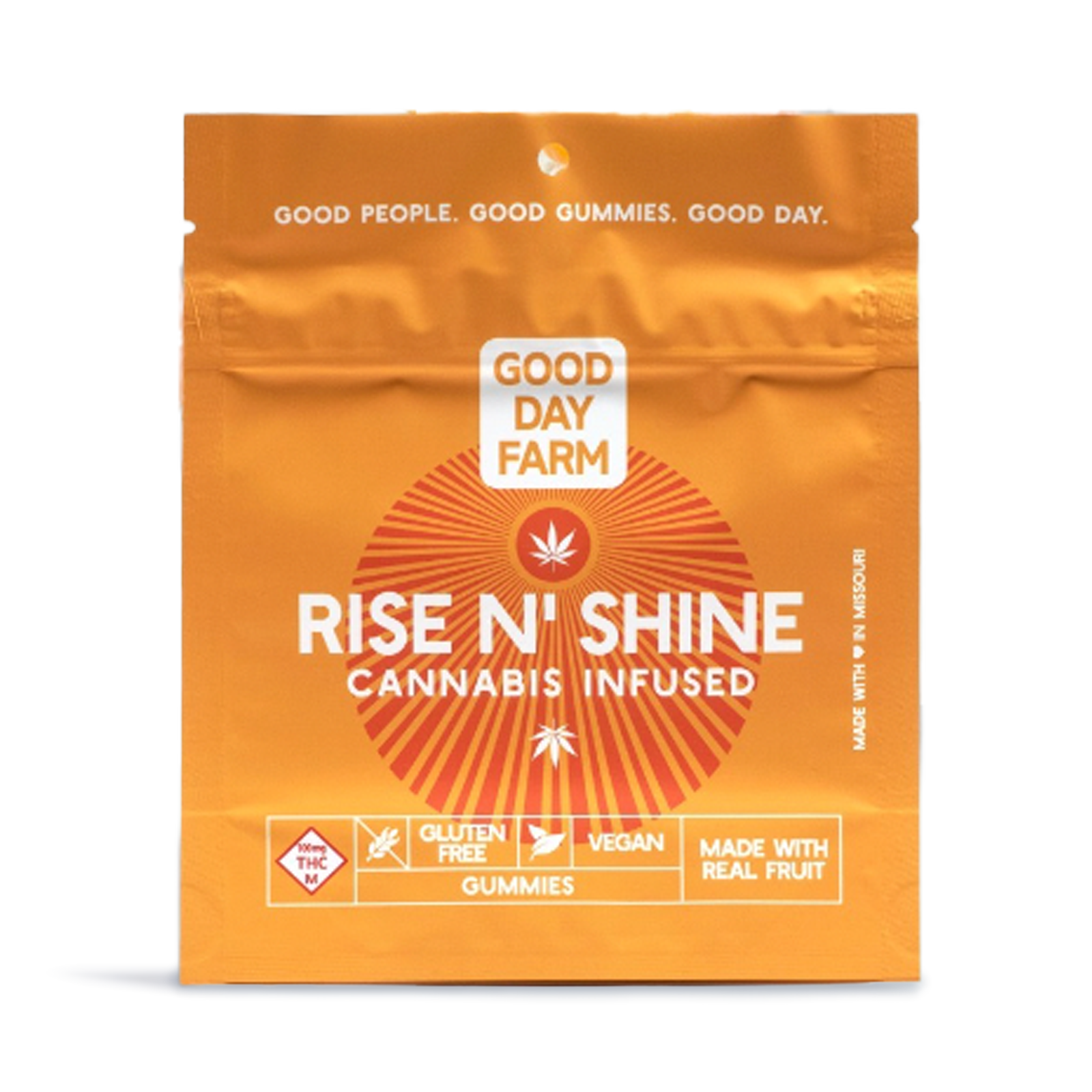 Photograph of product: GOOD DAY FARM - GUMMIES NANO - 50MG - 10PK - RISE N SHINE - Oui'd
