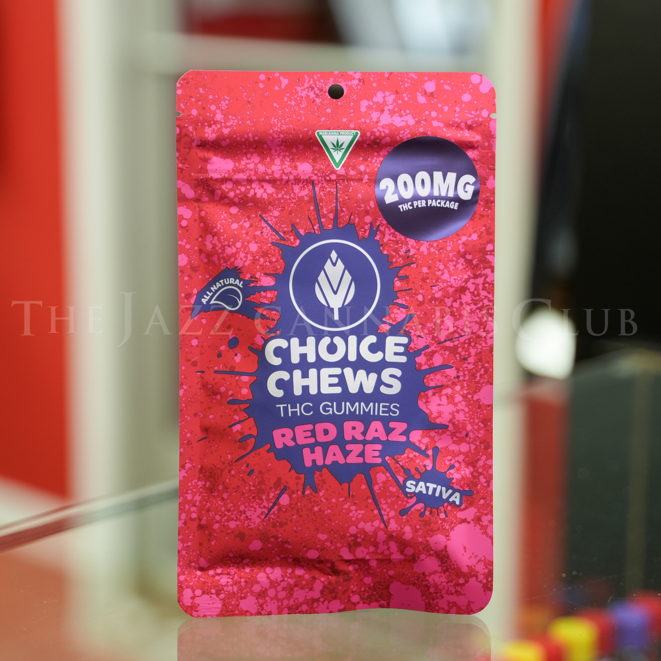 Photograph of product: Choice - Red Raze Haze (Oui'd) - 200mg Gummies