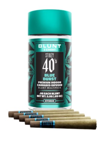 Photograph of product: Blue Burst 40s Blunt IPR 4pk