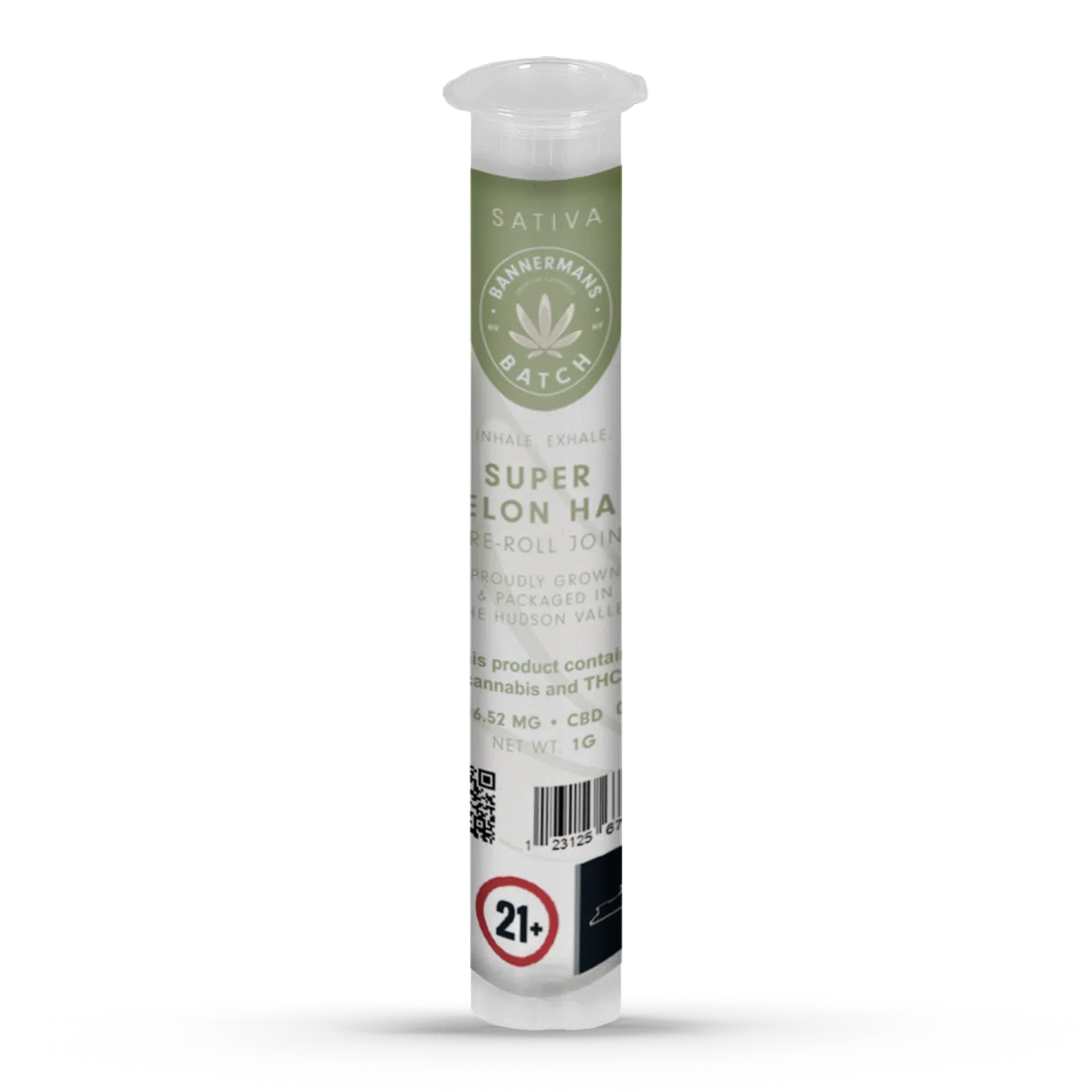 Photograph of product: Bannerman's Batch Preroll | 1g | Super Melon Haze