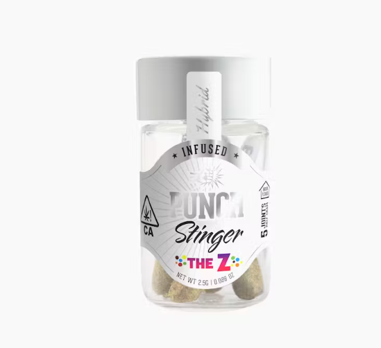 Photograph of product: Punch | The Z | Preroll 5pk Stingers | 2.5g