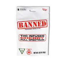 Photograph of product: BANNED EDIBLE CO. | CHERRY GUMMIES - 4PK | 200MG