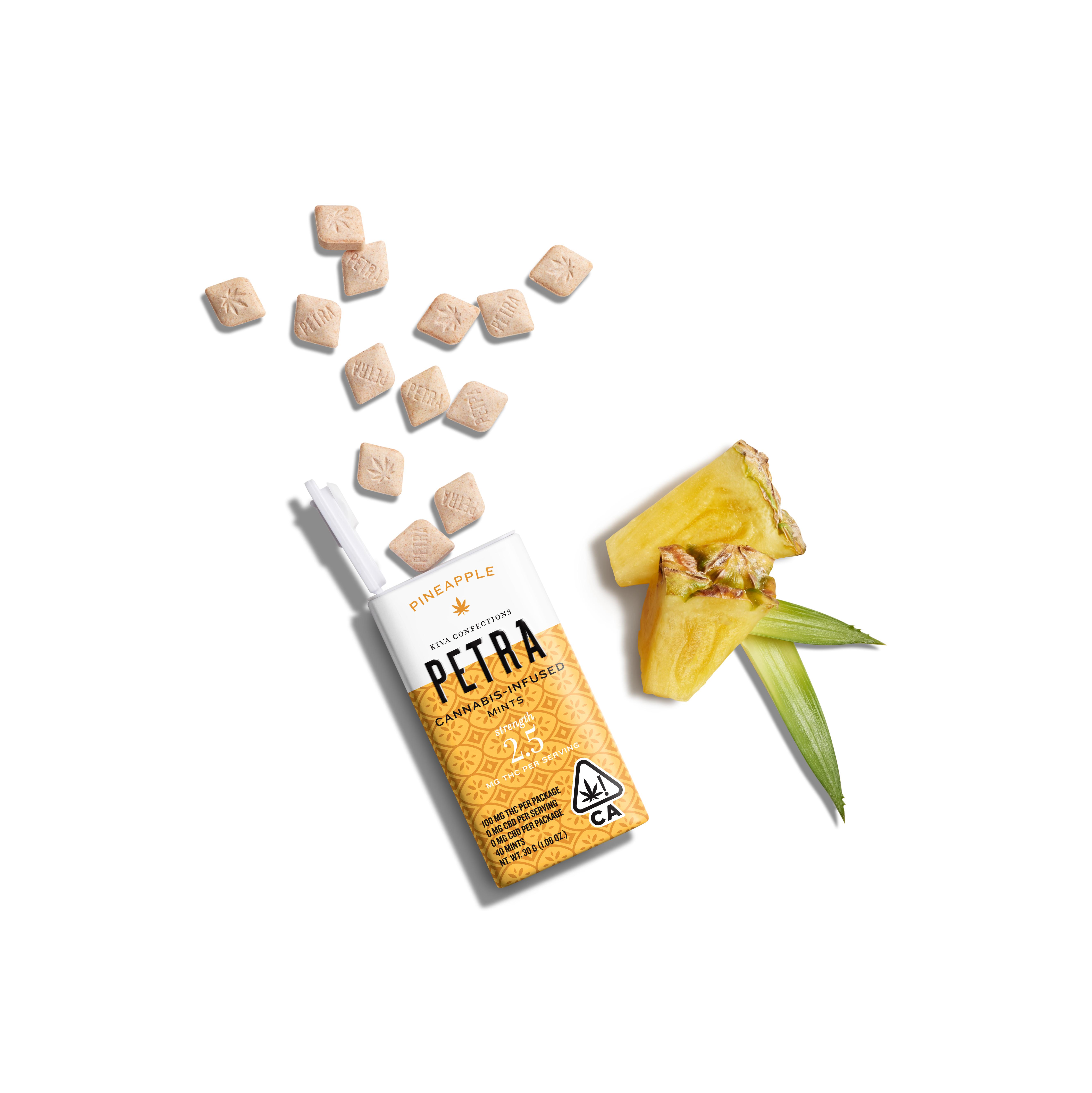 Photograph of product: Petra Mints - Pineapple 100mg
