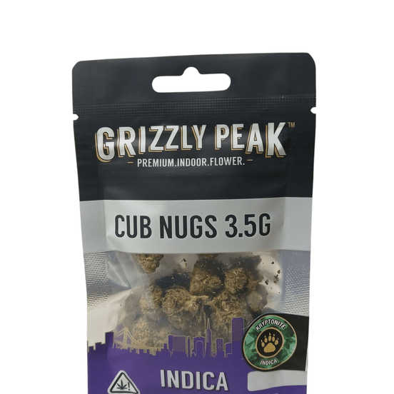 Photograph of product: Grizzly Peaks Cub Nugs - Kryptonite 3.5g - 