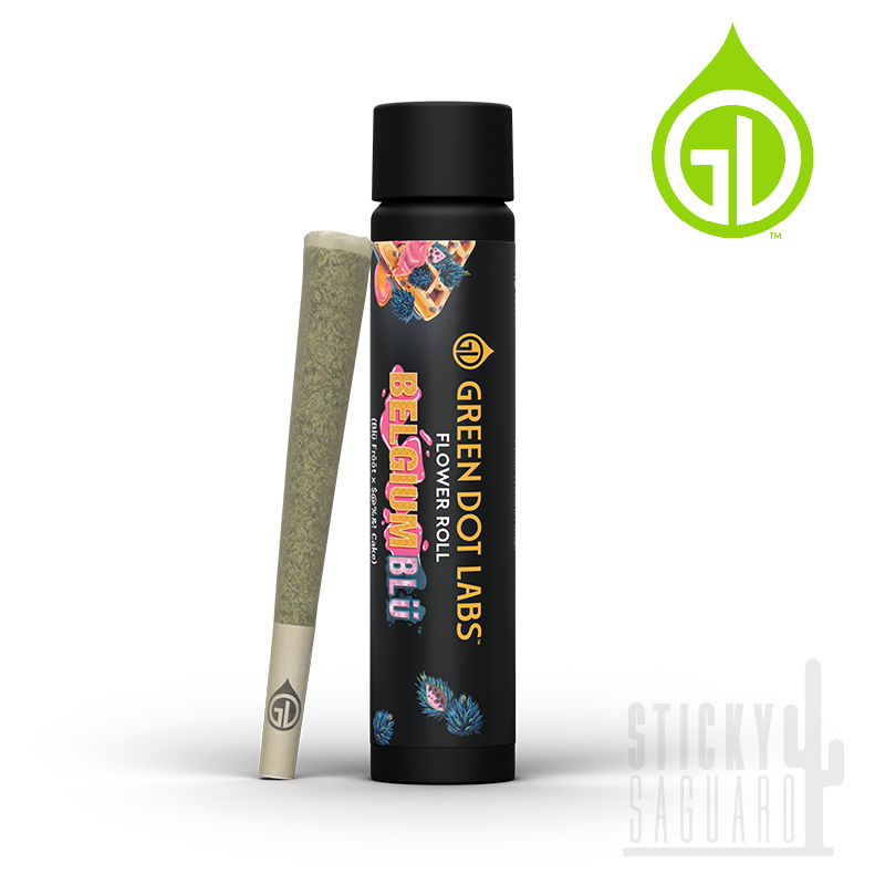 Photograph of product: Green Dot Labs Pre-Roll Belgium Blu (H) 1g