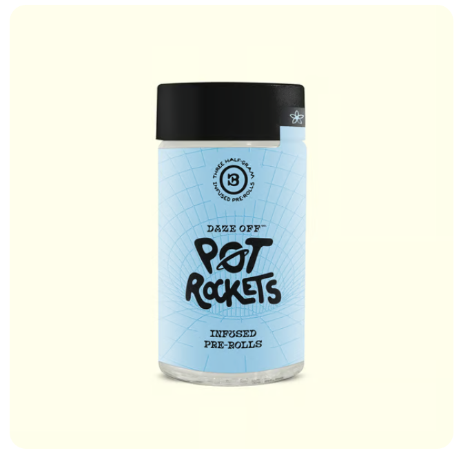 Photograph of product: Daze Off - Infused Pre Roll 3pk -  Photosynthesis Pot Rockets (1.5g)