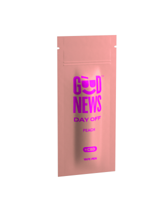 Photograph of product: Day Off - Peach 1:2 (CBD/TH-oui) | Disposable