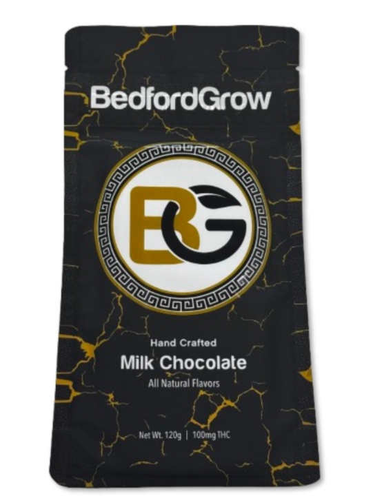 Photograph of product: BG Chocolate Bar - Milk 100mg