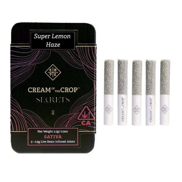 Photograph of product: COTC | Super Lemon Haze | Premium Infused Prerolls | 2.5g
