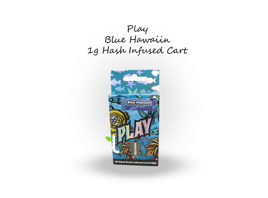 Photograph of product: Blue Hawaiian | 1g Infused Live Resin Vape Cart