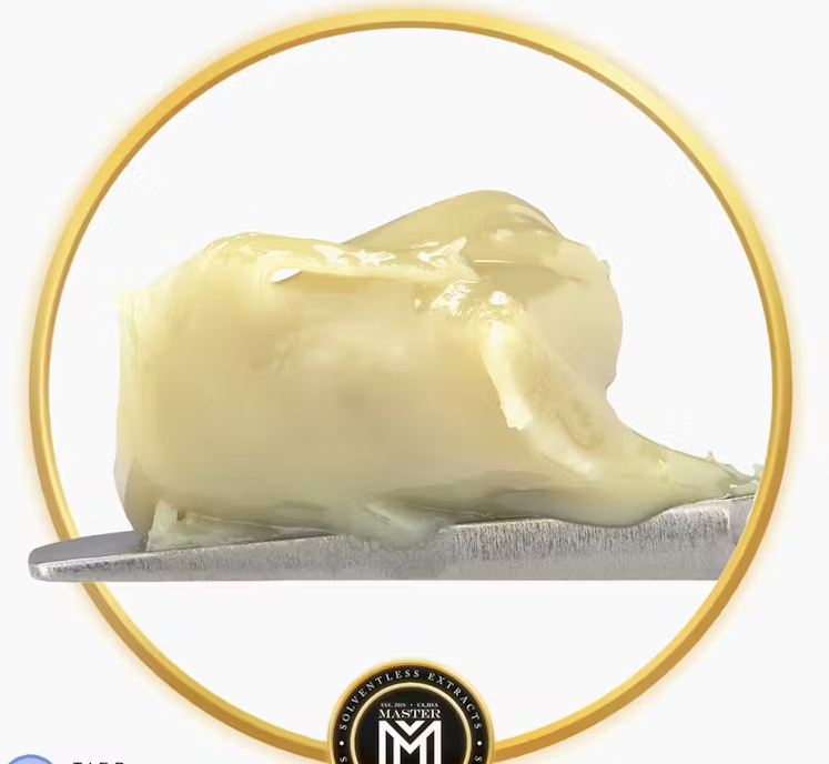 Photograph of product: Master Makers Signature Series Cold Cure Gush Melon Live Rosin 1g