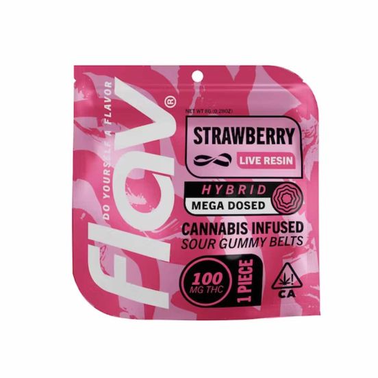 Photograph of product: Flav - Macro Belt - Strawberry - Live Resin - 100mg - 
