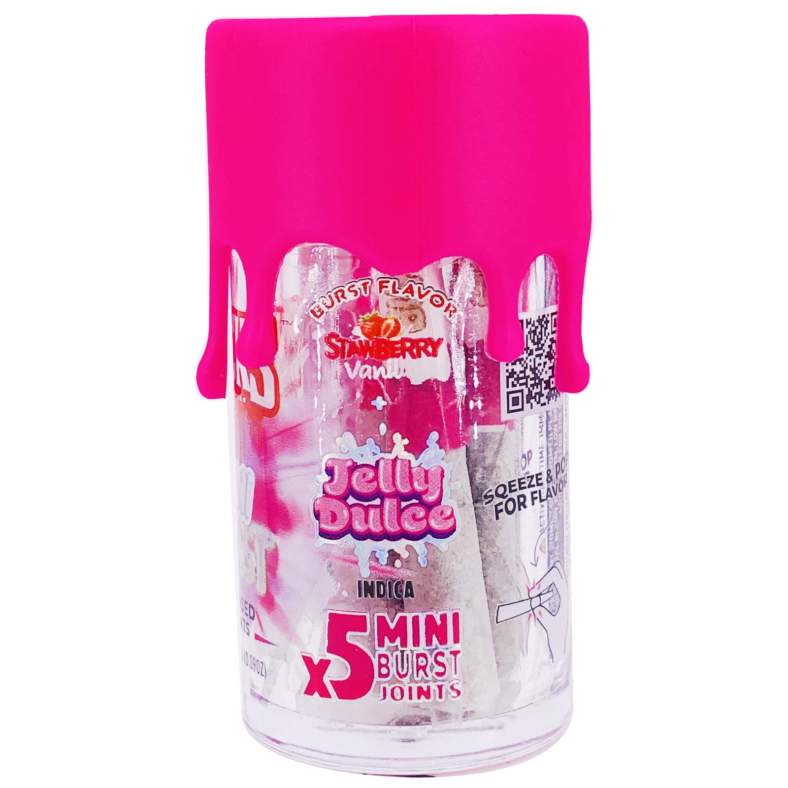 Photograph of product: Packwoods Jelly Dulce 5pk Infused Prerolls Rec