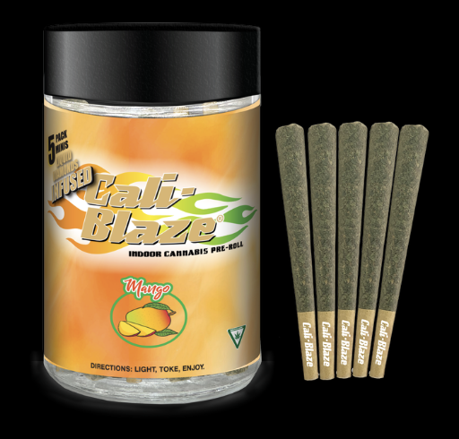 Photograph of product: Cali-Blaze | Infused Pre-Roll 5-Pack - 3.5g - Mango