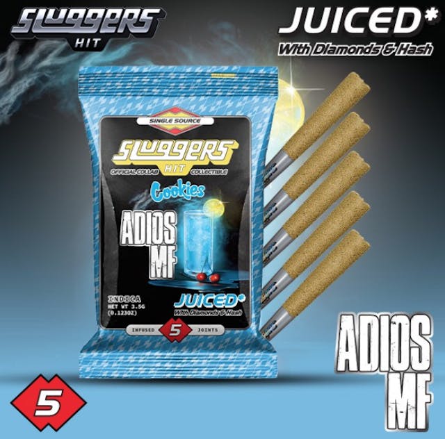 Photograph of product: SGS - Adios MF 5pk Infised Prerolls - 