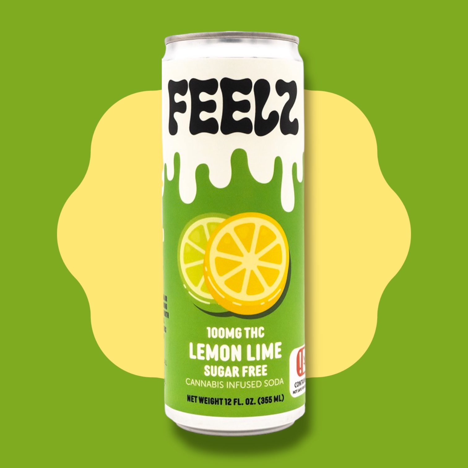 Photograph of Product: 100mg Lemon Lime Infused Soda Feelz