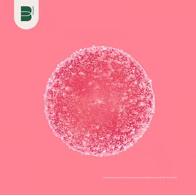 Photograph of product: Botanist Sparkling Strawberry (Fast acting-I) Gummies 10mg x 4ct
