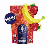 Photograph of product: Choice Chews 200mg Strawnana Smoothie