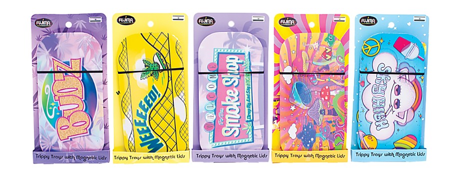 Photograph of product: Fujima Rolling Tray & Magnetic 3D Lid | Bud Designs Assortment | 8.25"x4