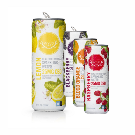 Photograph of product: Lemon Sparkling Water - 50mg CBD (Hemp No Tax) - Wyld