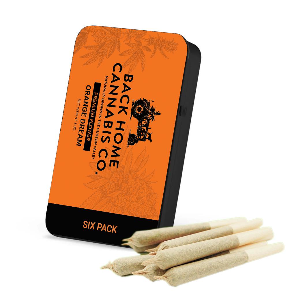 Photograph of product: Back Home Oui'd Co. | Acapulco Gold | Preroll | 6pk | 3g