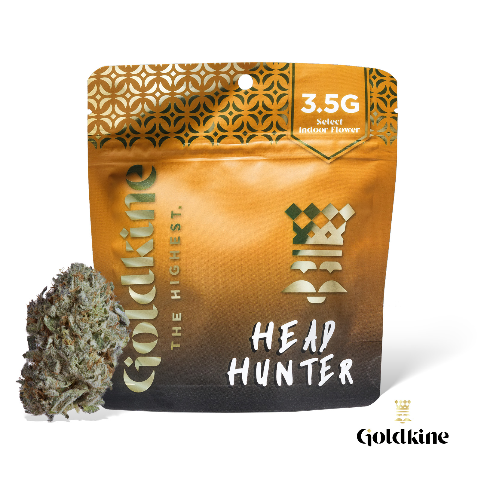 Photograph of product: 3.5g Pre-packed Flower | Head Hunter