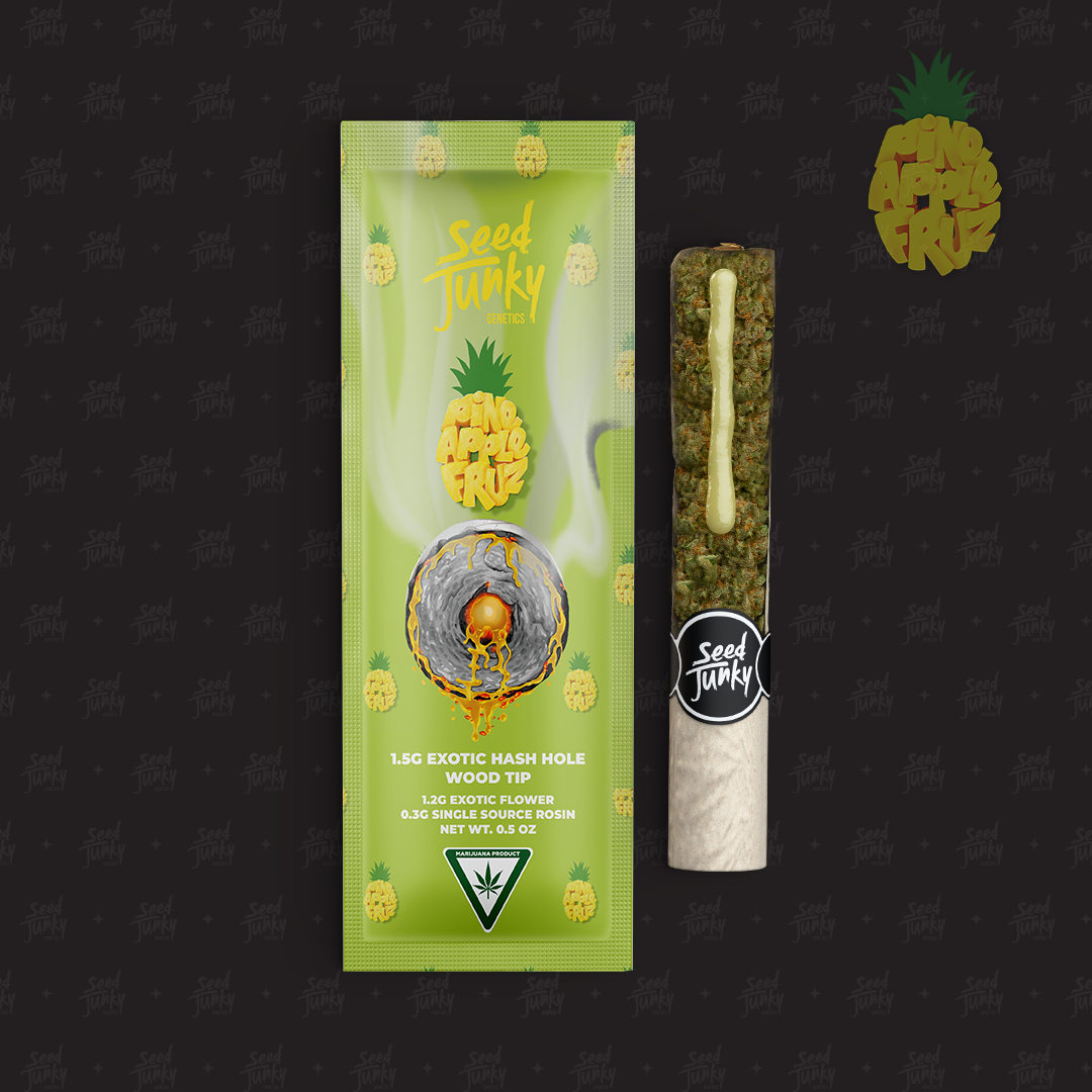 Photograph of product: 1.5g Pineapple Fruz au chocolat Hole Seed Junky