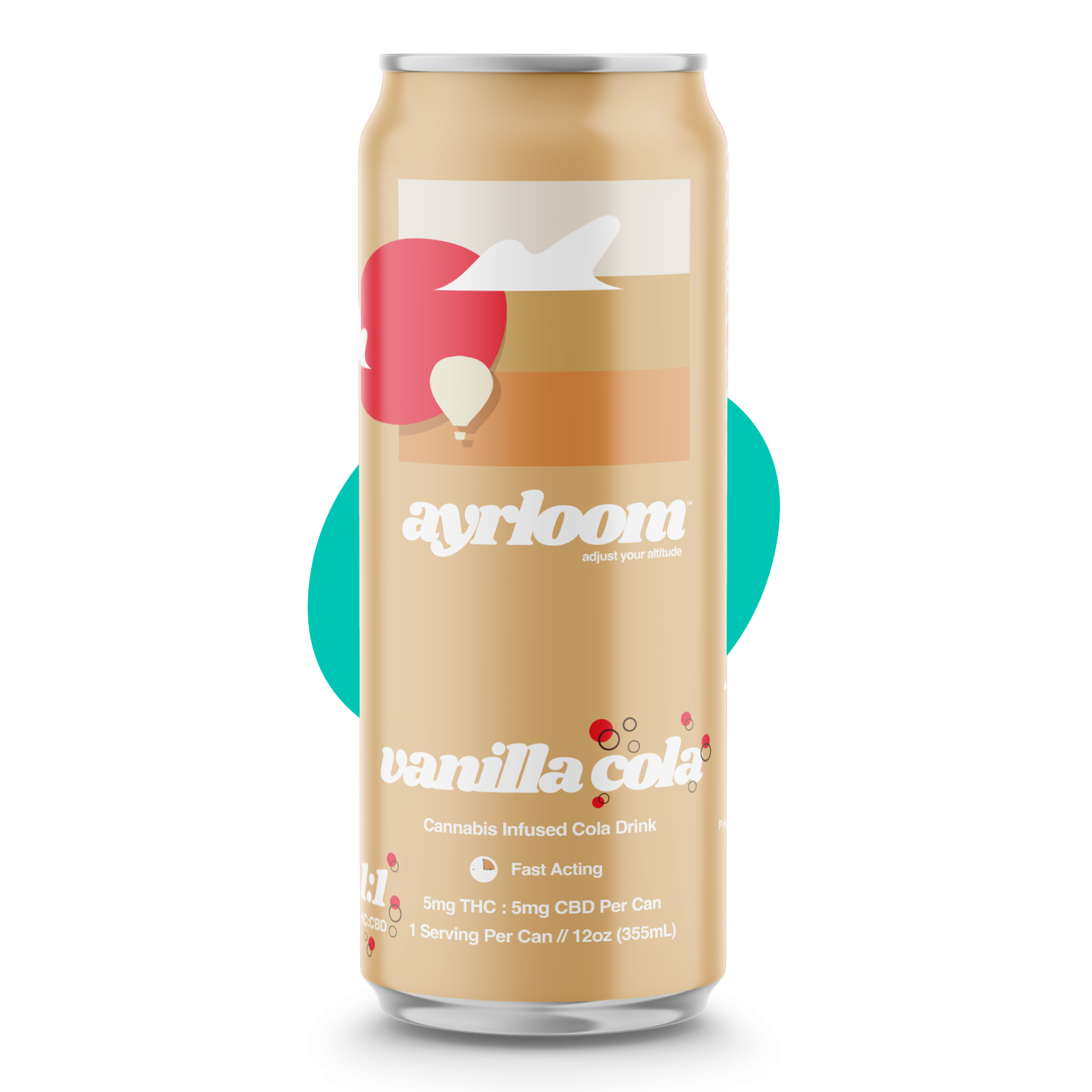 Photograph of product: Ayrloom - Vanilla Coke Oui'd Infused Sparkling Cola 12oz