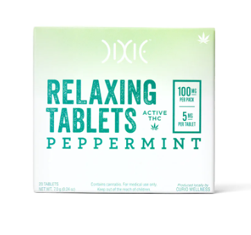 Photograph of product: Dixie | Tablets - | 100mg Peppermint Relaxing | 20ct