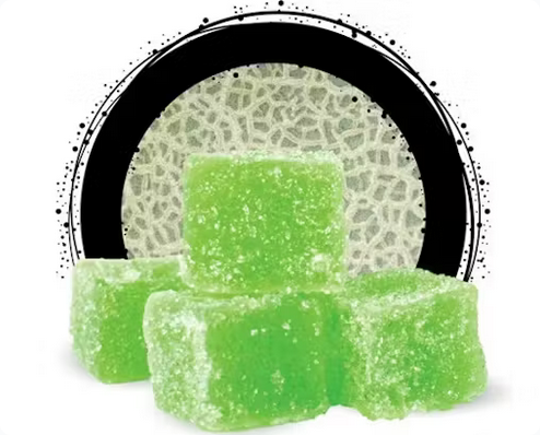 Photograph of product: Ozone - Melon 100mg Soft Chews