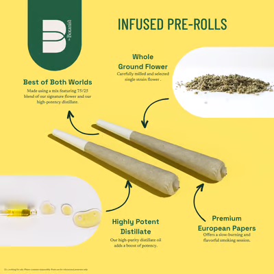 Photograph of product: SUPERFLUX Joint 1g Infused: Mint Sherbert 2pk