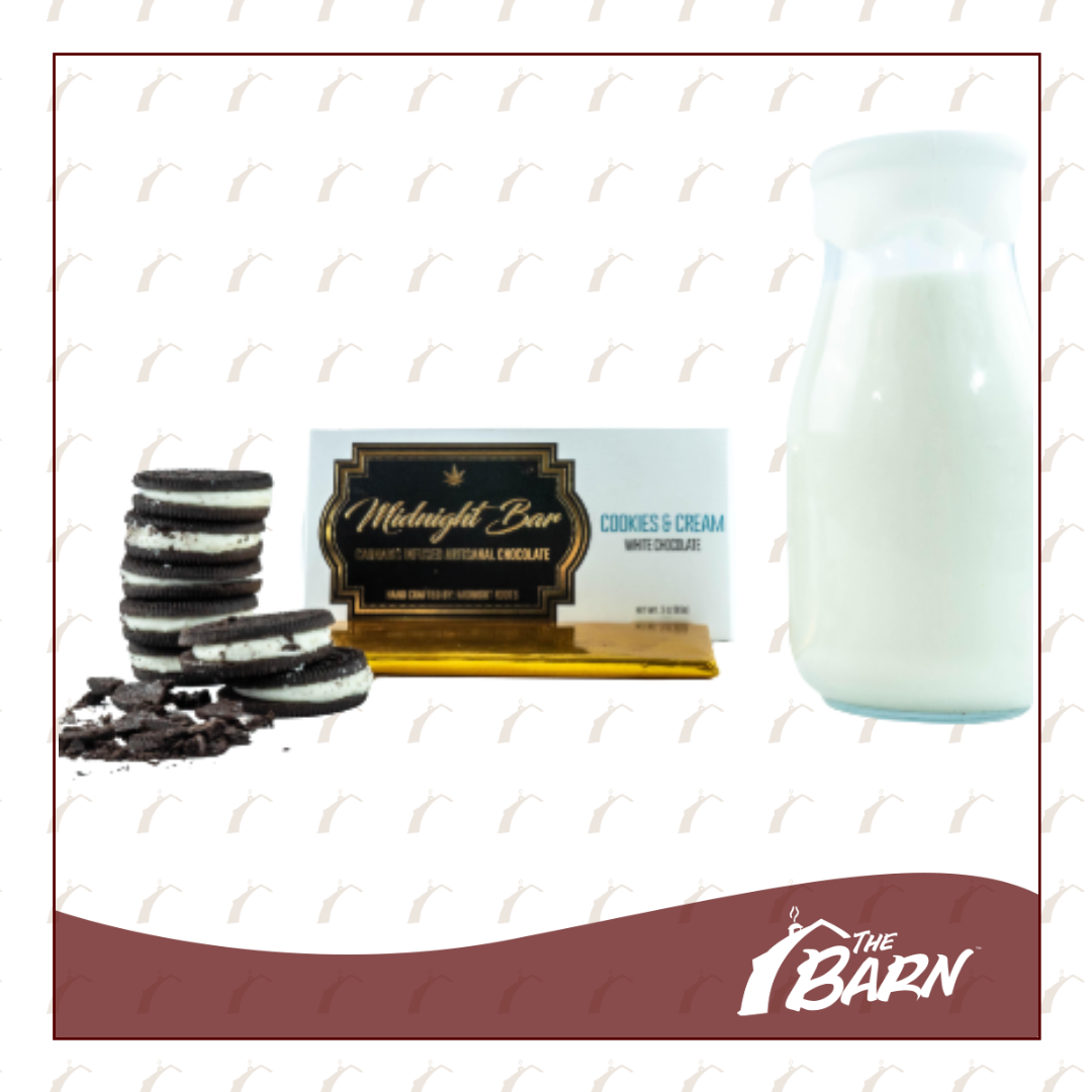 Photograph of product: Midnight Roots 200mg Chocolate Bar - Cookies and Cream - REC