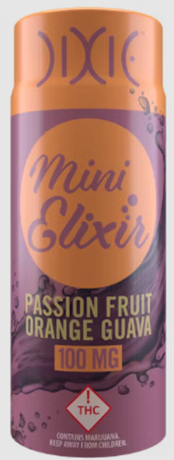 Photograph of product: Dixie - Mini Elixir - Hybrid - Passion Orange Guava - 100mg