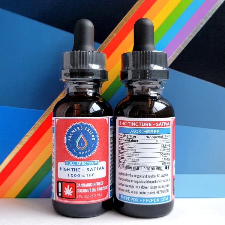 Photograph of product: Farmer's Friend | High TH-oui Oui'd | 1oz Tincture | 1000mg