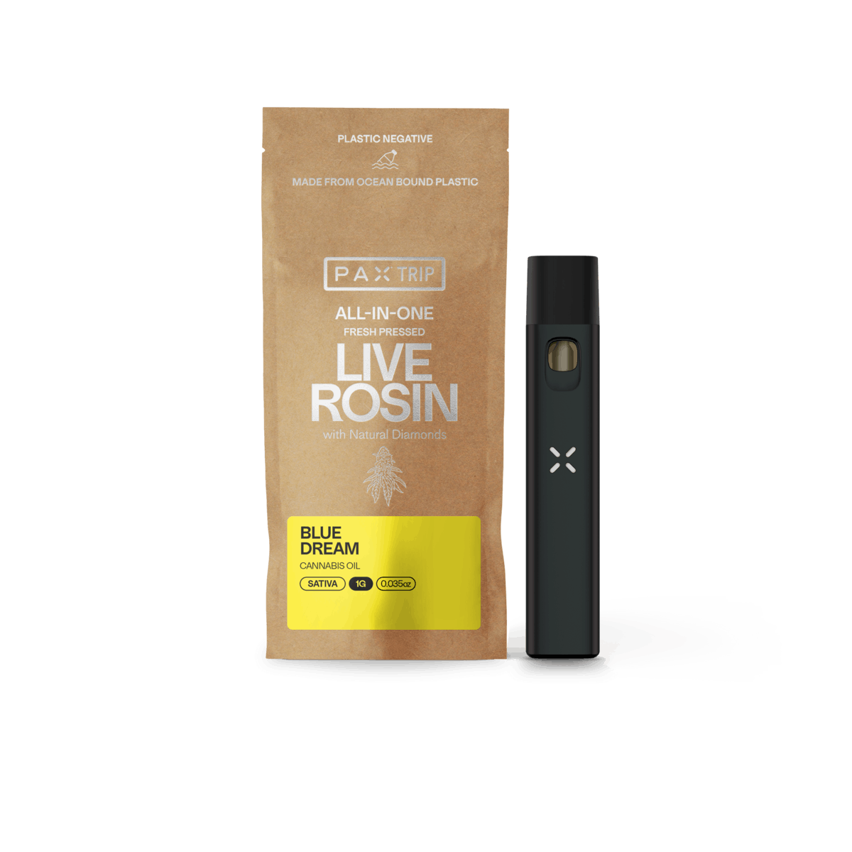 Photograph of product: BLUE DREAM 1G LIVE ROSIN READY TO USE VAPE