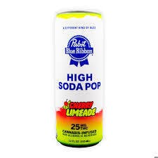 Photograph of product: Pabst (PBR) | High soda cherry limeade | 25MG | single can