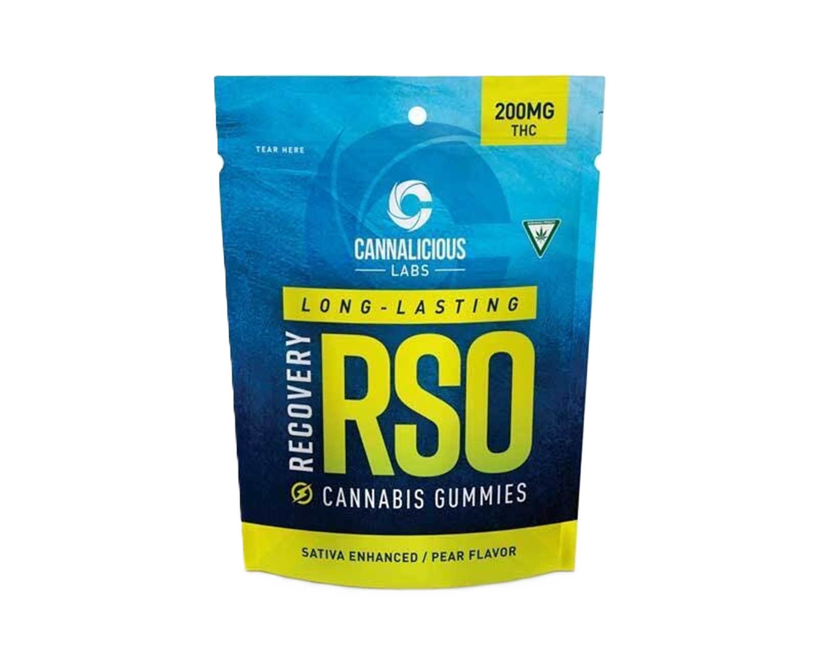 Photograph of product: CANNALICIOUS | PEAR | Oui'd | GUMMIES | 200MG | REC