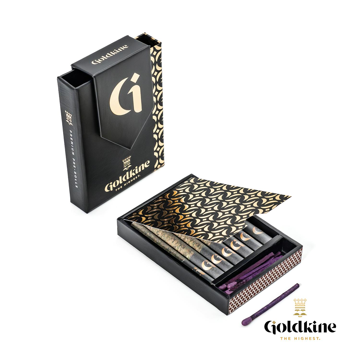 Photograph of product: Goldkine | Rock n Rye Gelato Preroll 5pk