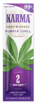 Photograph of product: Karma | Purple Chill | Flavored Hemp Wraps - 