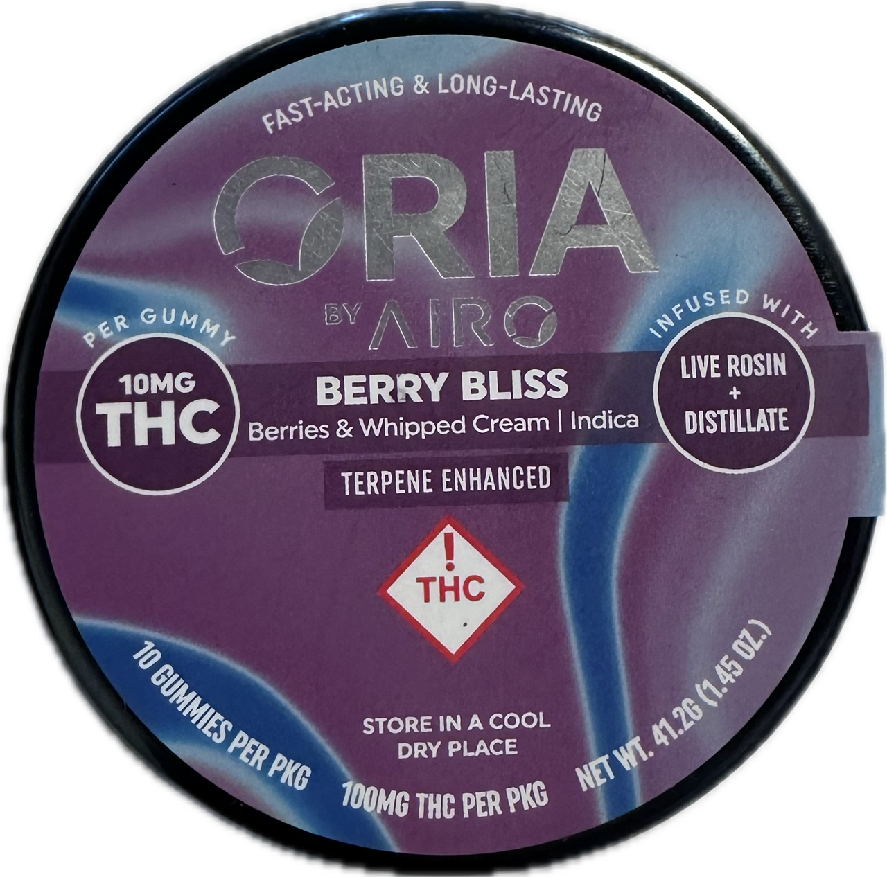 Photograph of product: ORIA Berry Bliss Rosin Gummies 100mg