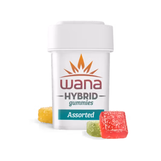 Photograph of product: Wana Brands: Hybrid Assorted Gummies 100mg