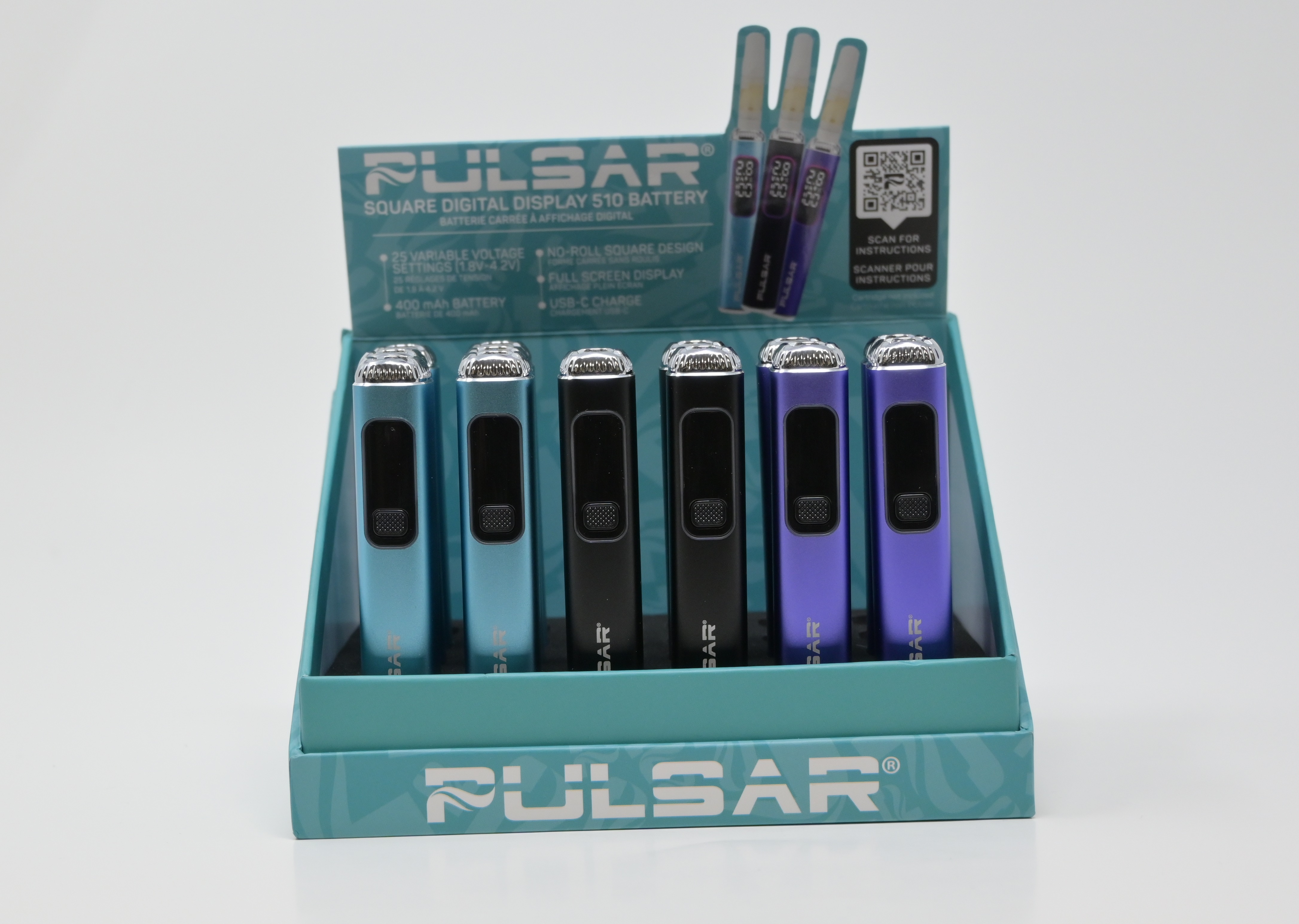 Photograph of product: Misc Merch | Battery | Pulsar | 510 Square Digital Battery