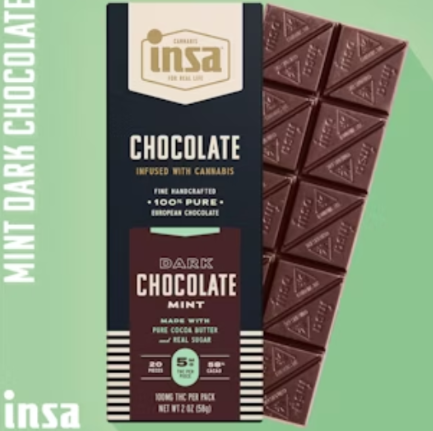 Photograph of product: Dark Chocolate Mint | Chocolates | 100mg