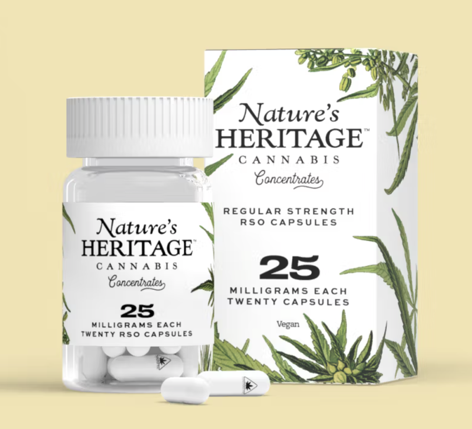 Photograph of product: Nature's Heritage | RSO Capsules [20 pack]