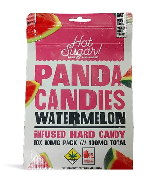 Photograph of product: Watermelon Panda Candies 10pk | 100mg