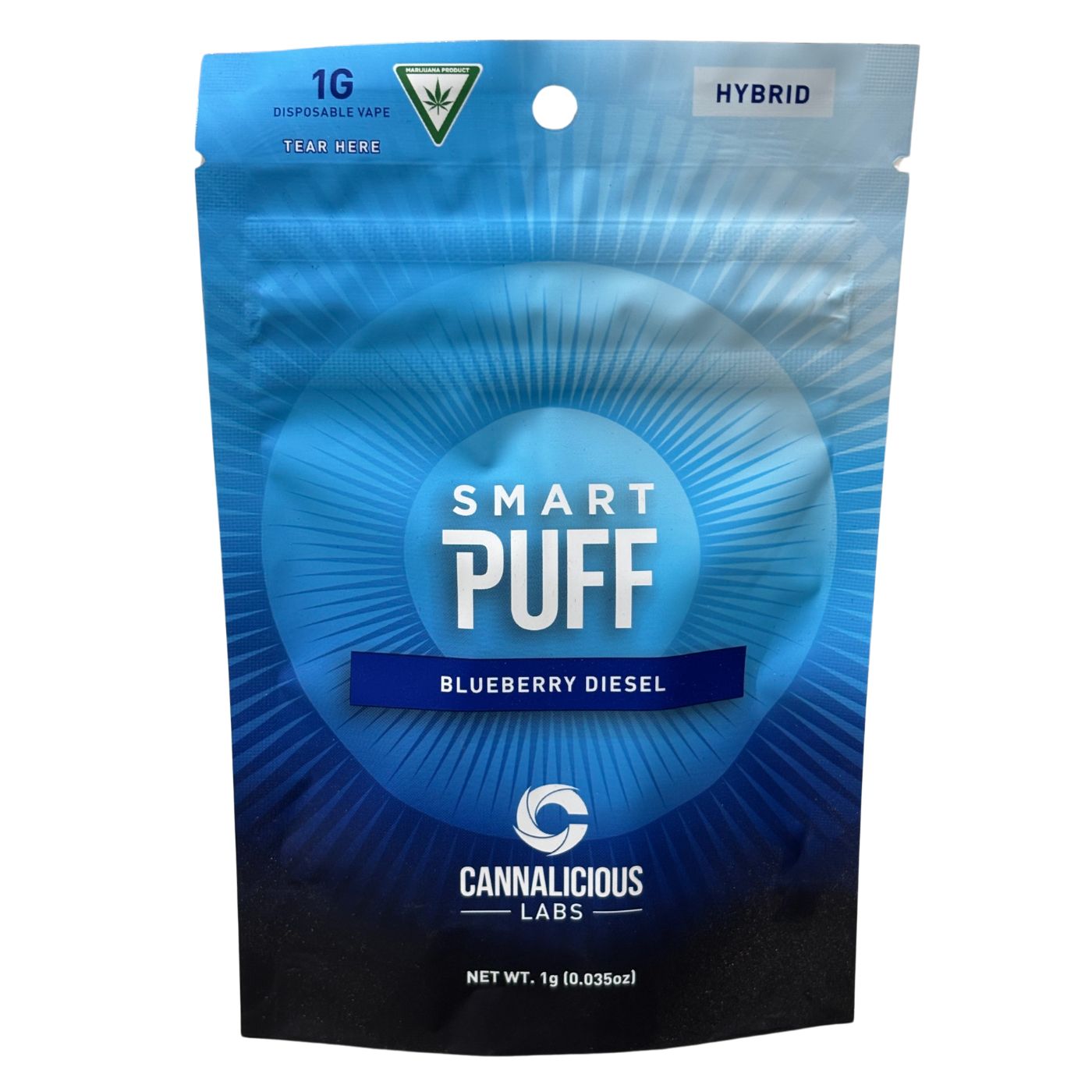 Photograph of product: Cannalicious Labs - Blueberry Diesel SmartPuff Disposable