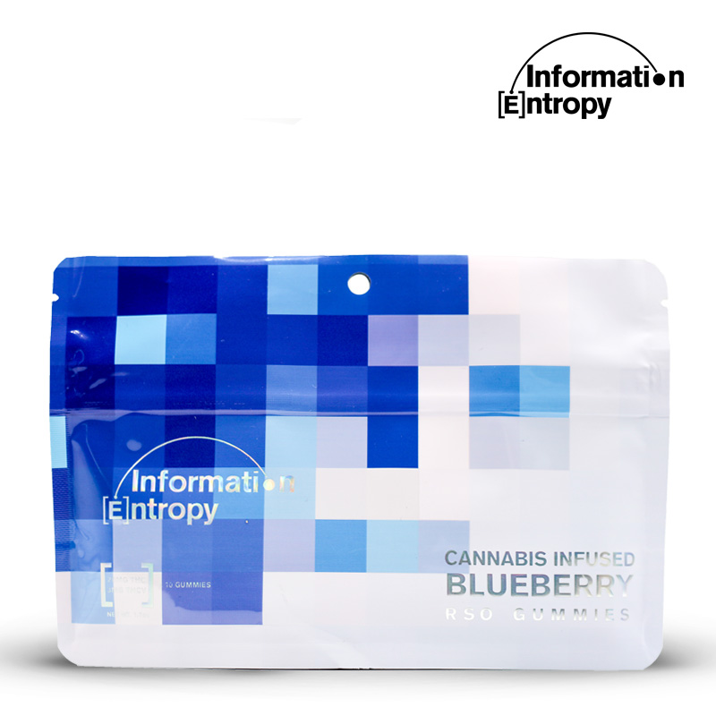 Photograph of Product: Information Entropy Blueberry THC:THCV RSO Gummies 200mg