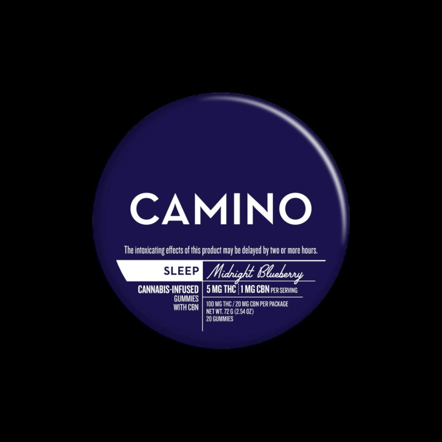 Photograph of product: MIDNIGHT BLUEBERRY 5:1 - SLEEP - 20 PACK - 100 MILLIGRAMS