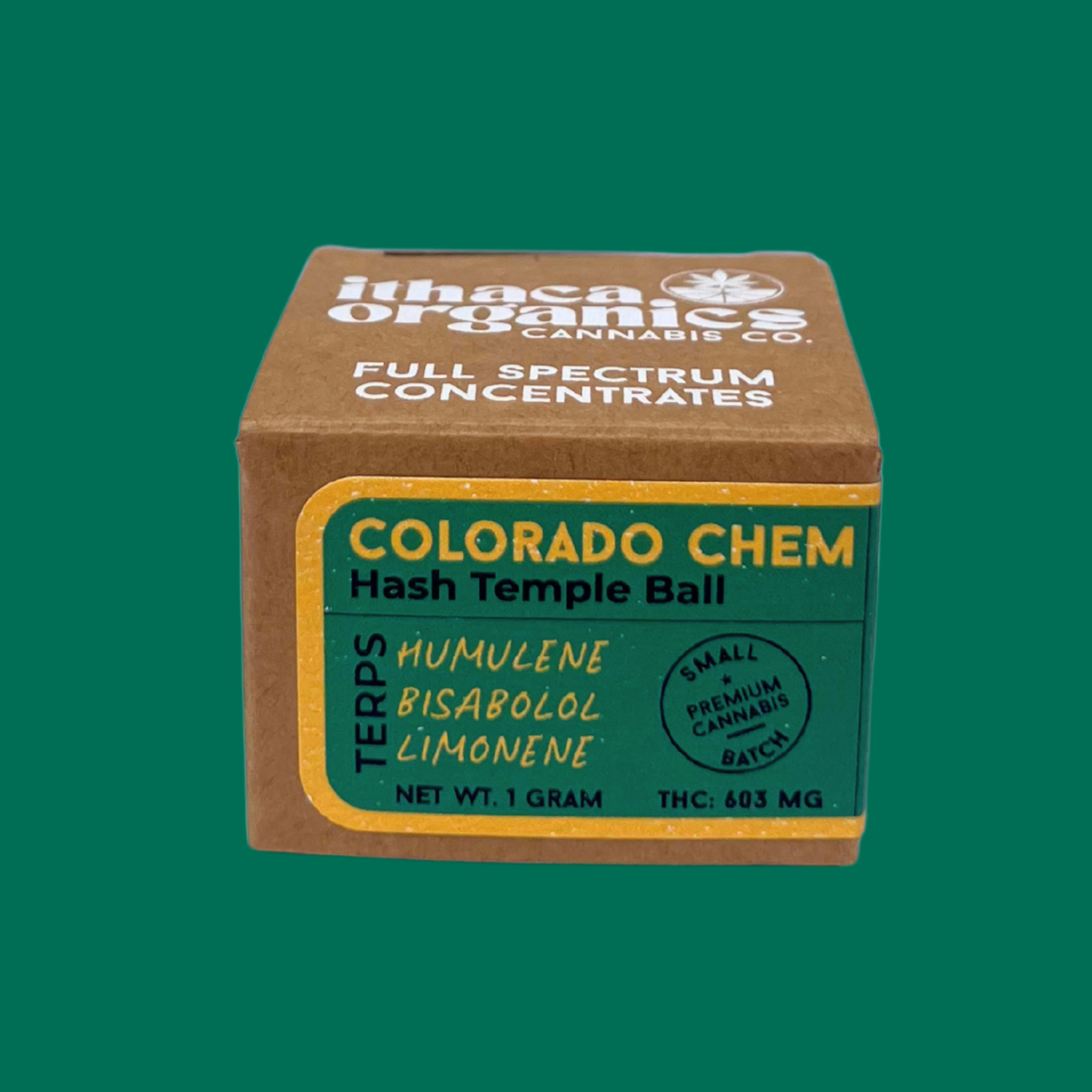 Photograph of product: Ithaca Organics | Colorado Chem | Temple Ball au chocolat I