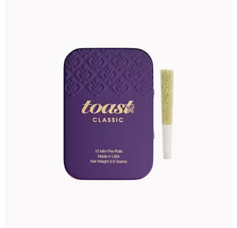 Photograph of product: Toast Classic Minis Velvet Grasshopper Pre-Rolls 10pk